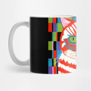 BAD Cattitude Cat Painting Mug